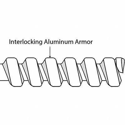 Flex Metal Conduit Alum Trd Sz 3/8in