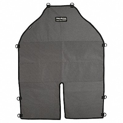 Bib Apron Gray/Black 36 in L 25 in W