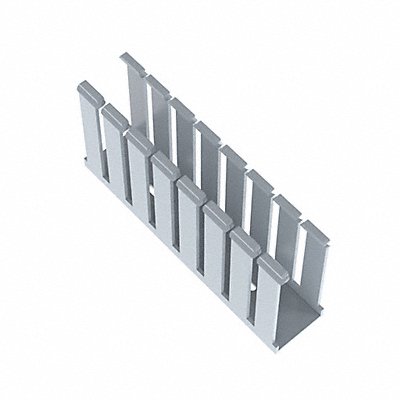 Wire Duct Wide Slot Gray 1.75 W x 4 D