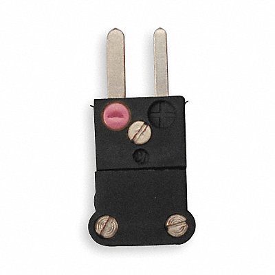 Thermocouple Plug J Black (2) Flat Pins