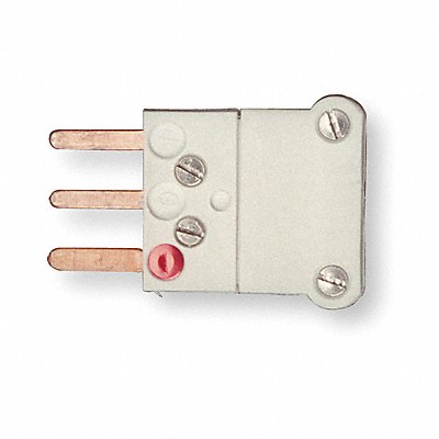 Thermocouple Plug Cu White Mini 3Pin QD