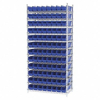 D5529 Bin Shlvng 18inx74inx36in Blue