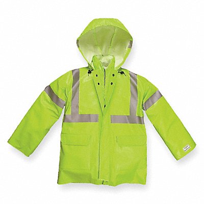 D0642 Arc Flash Rain Jacket Cat 1 Ylw/Grn L