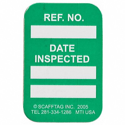 Microtag(r) Inspected Insr Wht/Grn PK100