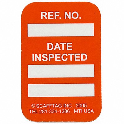 Microtag(r) Inspected Insr Wht/Orn PK100