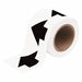 D3614 Arrow Tape White 4in W 90ft Roll L