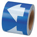 D3614 Arrow Tape Blue 4in W 90ft Roll L