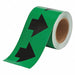 D3614 Arrow Tape Green 4in W 90ft Roll L