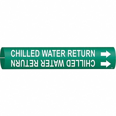 Pipe Marker Chilld Water Retrn 13/16in H