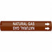 Pipe Markr Natural Gas 13/16in H 4/5in W