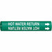 Pipe Mrkr Hot Watr Retrn 7/8in H 7/8in W