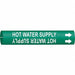 Pipe Mrkr Hot Watr Spply 7/8in H 7/8in W