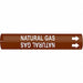 Pipe Marker Natural Gas 7/8in H 7/8in W