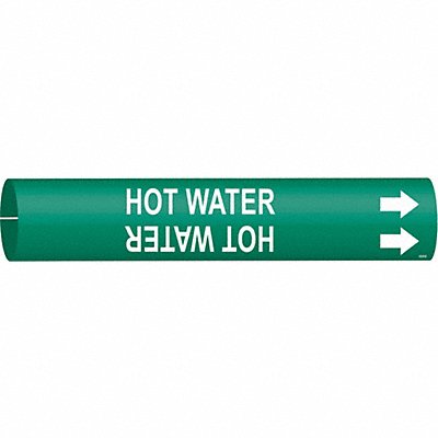 Pipe Mrkr Hot Watr 2 13/16in H 2 4/5in W