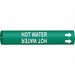 Pipe Mrkr Hot Watr 2 13/16in H 2 4/5in W