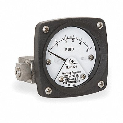 D0754 Pressure Gauge 0 to 5 psi