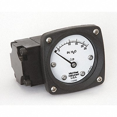 D0756 Pressure Gauge 0 to 25 In H2O