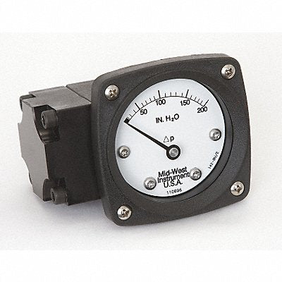 D0756 Pressure Gauge 0 to 200 In H2O