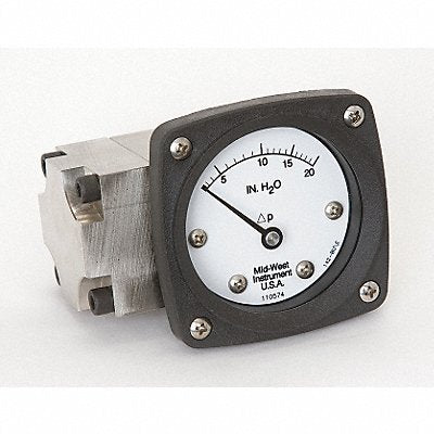 D0757 Pressure Gauge 0 to 20 In H2O