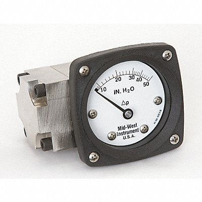 D0757 Pressure Gauge 0 to 50 In H2O