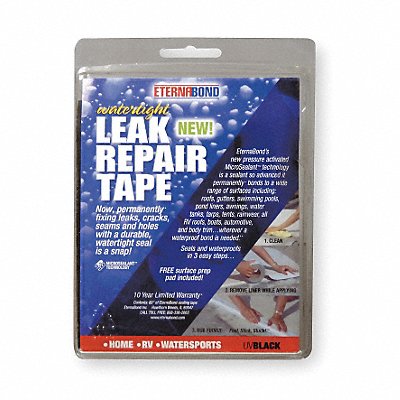 Roof Repair Tape Kit 4 In x 5 Ft Black