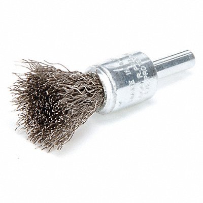 Crimped Wire End Brush Stainless Steel