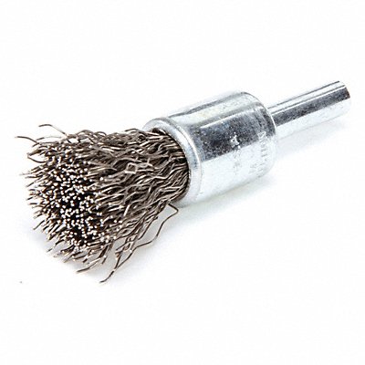 Crimped Wire End Brush Stainless Steel