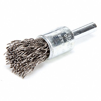 Crimped Wire End Brush Stainless Steel