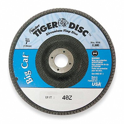 H7354 Arbor Mount Flap Disc 7in 40 Coarse