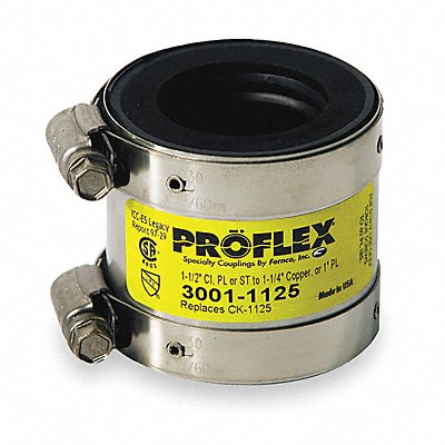 Coupling Neoprene 2 1/8 in Overall Lg