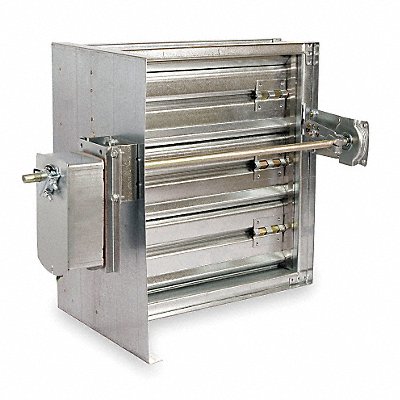 Square Smoke Damper 120V 9-3/4 in W