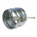 Volume Control Damper 8-1/4 D 8 Duct Dia