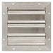 Exh Shutter 12 In Frnt Flange SGL Pannel