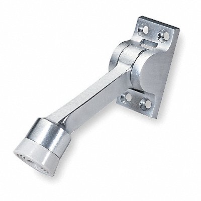 Lever Door Holder Satin Chrme Cast Brass