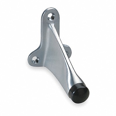 Rigid Door Stop Wall Mount Satin Chrome