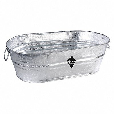 Utility Tub 10 1/2 gal Silver