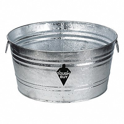 Utility Tub 9 gal Silver