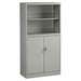 Bookcase Storage Cabinet Light Gray