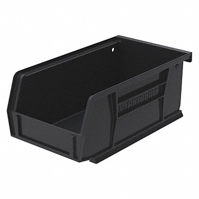 F8647 Hang and Stack Bin Black Plastic 3 in