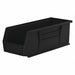 F8659 Hang and Stack Bin Black Plastic 5 in