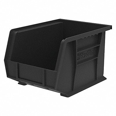 F8698 Hang and Stack Bin Black Plastic 7 in