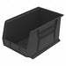 F8691 Hang and Stack Bin Black Plastic 10 in