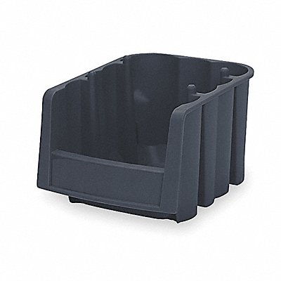 Stack and Nest Bin Black Solid Polymer