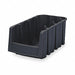 Stack and Nest Bin Black Solid Polymer