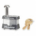 Keyed Padlock Rectangle Silver