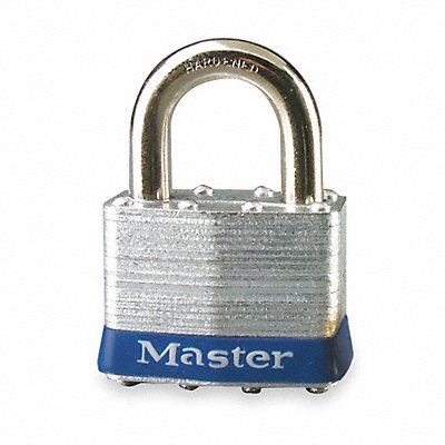 Keyed Padlock 15/16 in Rectangle Silver