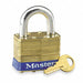 Keyed Padlock 15/16 in Rectangle Gold