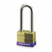 Keyed Padlock 15/16 in Rectangle Gold