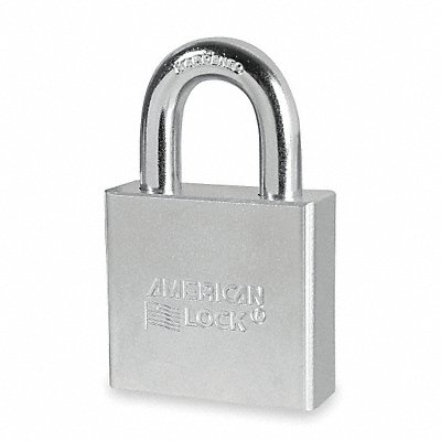 Keyed Padlock 3/4 in Rectangle Silver