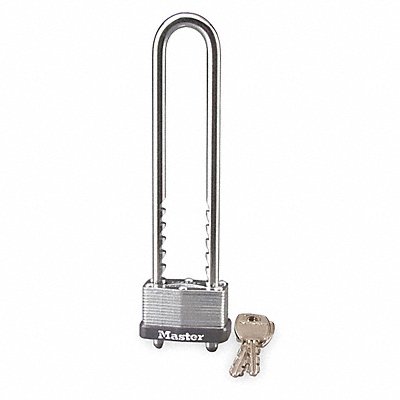 Keyed Padlock 13/16 in Rectangle Silver